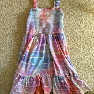 Little Sleepies Pastel Tie-Dye Kids Dress